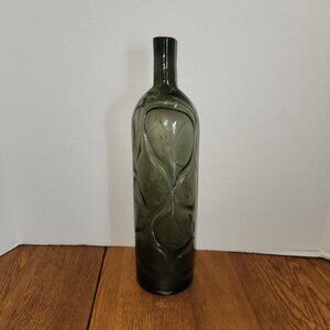 UMA Enterprises 19" x 5" Smoke Green Glass Vase